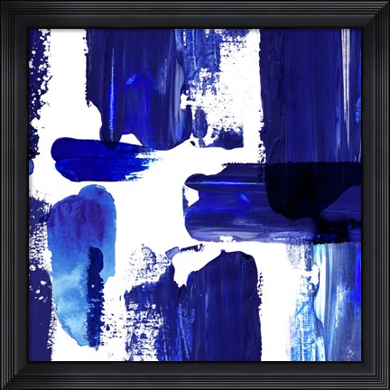 Framed Indigo Abstract III Print