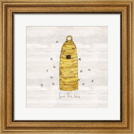 Framed Bee&#39;s Life VIII-Save the Bees Print