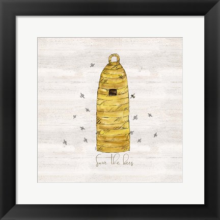 Framed Bee&#39;s Life VIII-Save the Bees Print