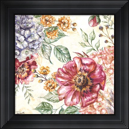 Framed Wildflower Medley Square II Print