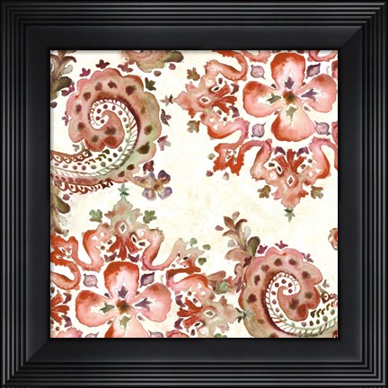 Framed Artisan Medallion Pattern II Print