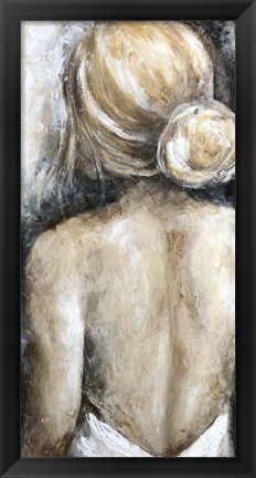 Framed Looking Away Blonde Print