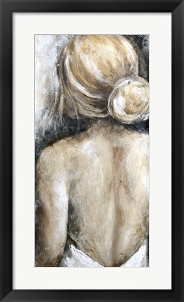 Framed Looking Away Blonde Print