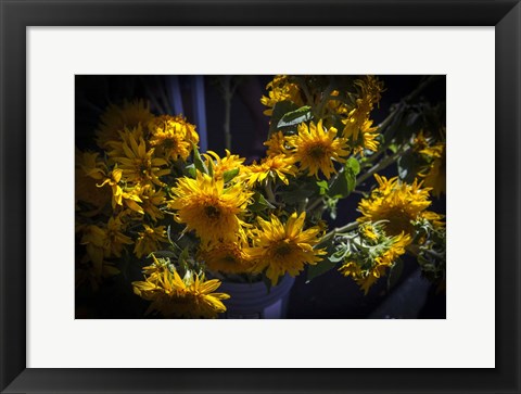 Framed Yellow Flowers Print