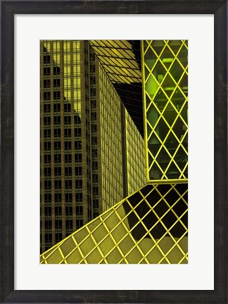 Framed Geometric Architecture Print