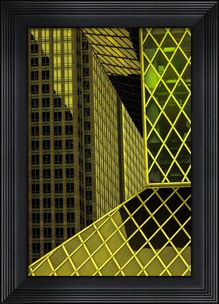 Framed Geometric Architecture Print