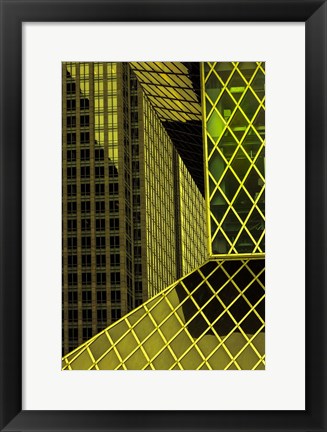 Framed Geometric Architecture Print