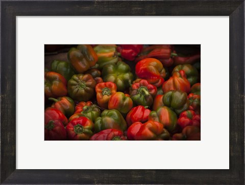 Framed Red Peppers Print