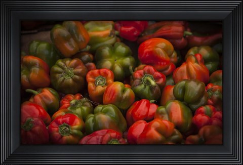 Framed Red Peppers Print