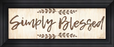 Framed Simply Blessed Print