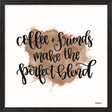 Framed Coffee + Friends Print