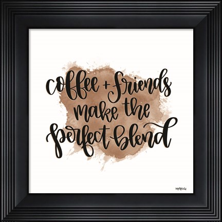 Framed Coffee + Friends Print