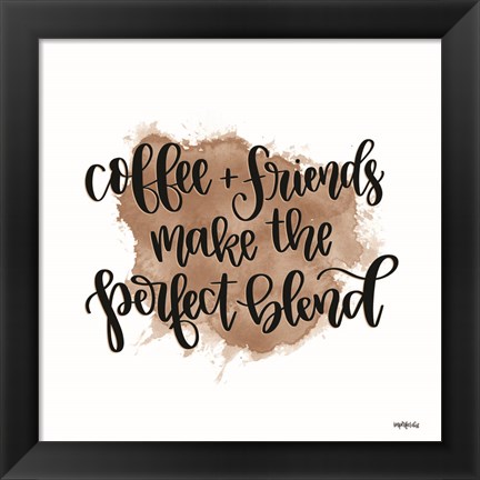 Framed Coffee + Friends Print