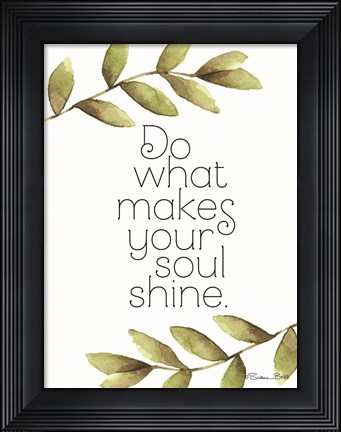 Framed Greenery Soul Shine Print