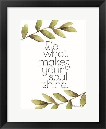 Framed Greenery Soul Shine Print