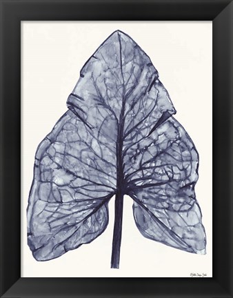 Framed Indigo Leaf Print