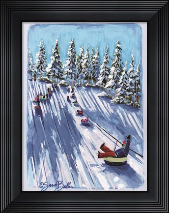 Framed Follow Me  keep in-house size Print