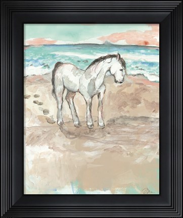 Framed Sea Horse Print