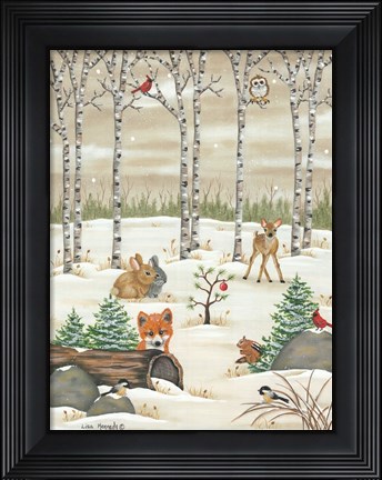 Framed Woodland Critters Print