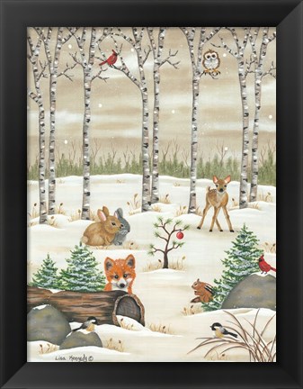 Framed Woodland Critters Print