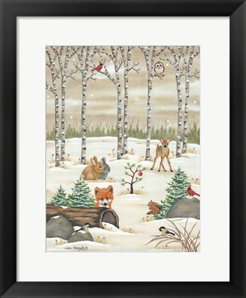 Framed Woodland Critters Print