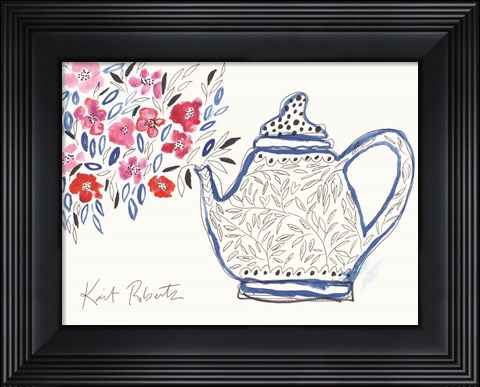Framed Granny&#39;s Tea Pot Print