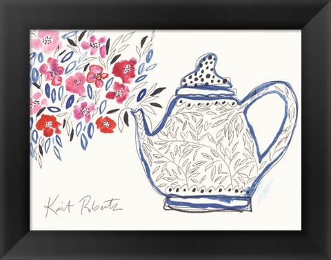 Framed Granny&#39;s Tea Pot Print