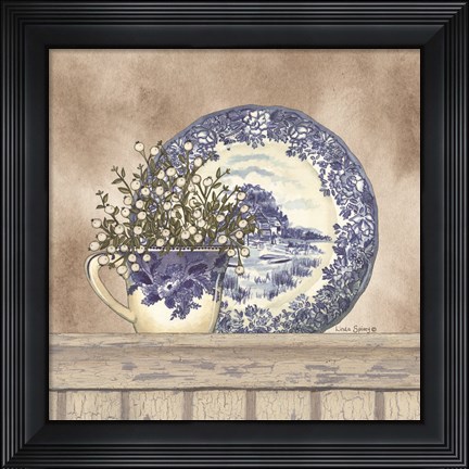Framed Farmhouse Blues II Print