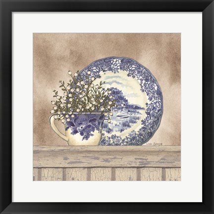 Framed Farmhouse Blues II Print