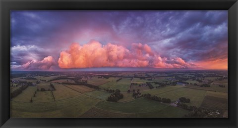 Framed Pink Cloud Print