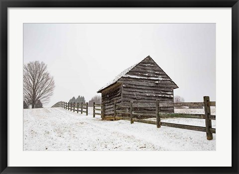 Framed Coming to the Barn Print