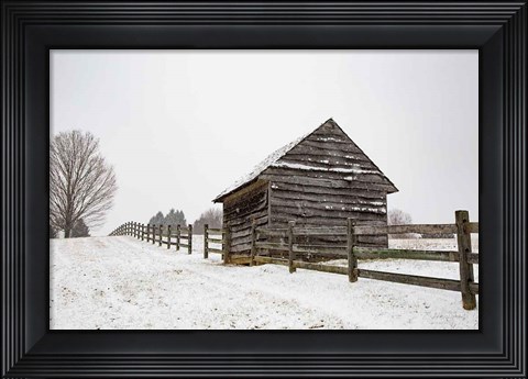 Framed Coming to the Barn Print