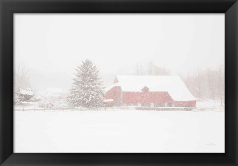 Framed Big Red Print