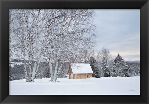 Framed Barn with a View Print