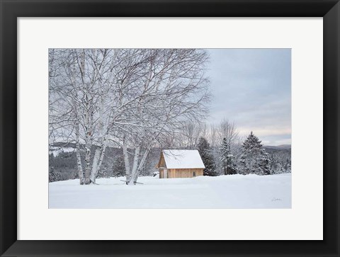 Framed Barn with a View Print