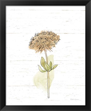Framed Flowers in Autumn Print
