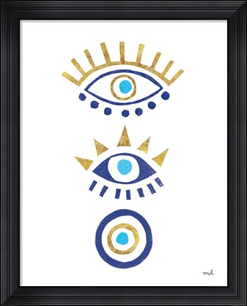 Framed Evil Eye I Print