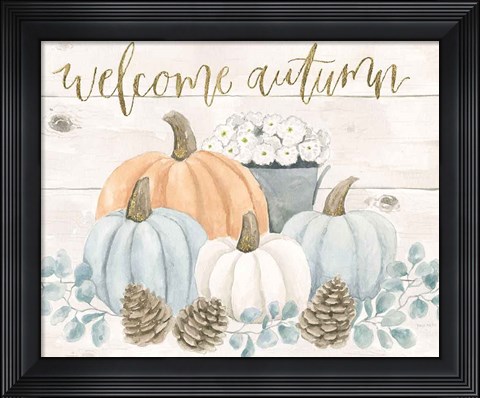Framed Welcome Autumn Print