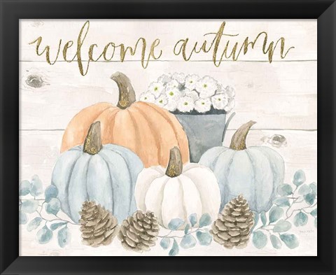 Framed Welcome Autumn Print