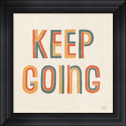 Framed Retro Words II Print