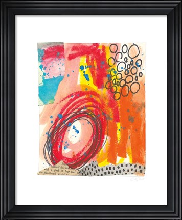 Framed Fire II Print
