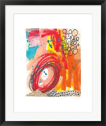 Framed Fire II Print