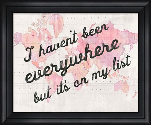 Framed Its on My List Print