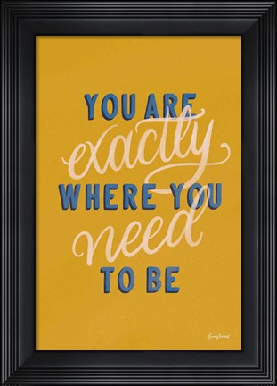 Framed Encouraging Words - Exactly Print