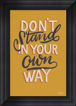 Framed Encouraging Words - Stand Print