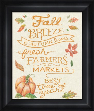 Framed Harvest Chalk X Linen v2 Print