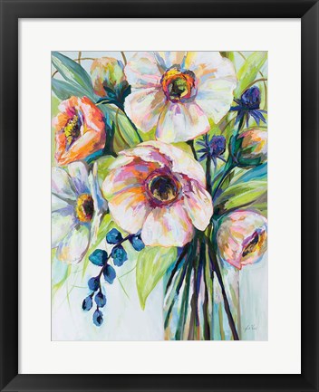 Framed Pretty Poppies Print