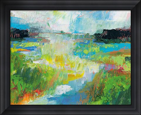 Framed Misty River Print