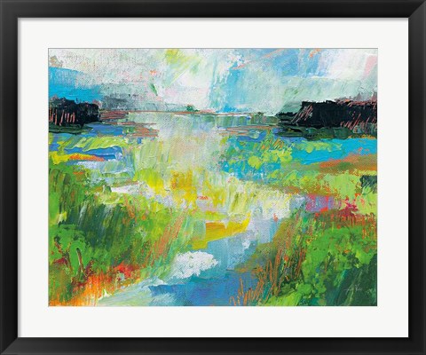 Framed Misty River Print