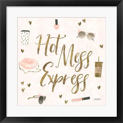 Framed Boss Ladies VII Pink Hot Mess Print